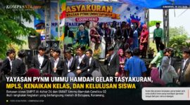 Tasyakuran Yayasan PYNM Ummu Hamdah yang dirangkaikan dengan MPLS, kenaikan kelas, dan pelepasan siswa SMPIT Al-Azhar 24 serta SMAIT Ummu Hamdah Cendikia 02 di Batujaya, Karawang. 