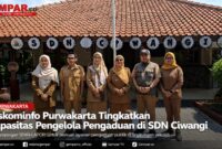 Diskominfo Kabupaten Purwakarta memberikan pendampingan pengelolaan SP4N-LAPOR! di UPTD SDN Ciwangi guna meningkatkan kapasitas pengelola pengaduan. 
