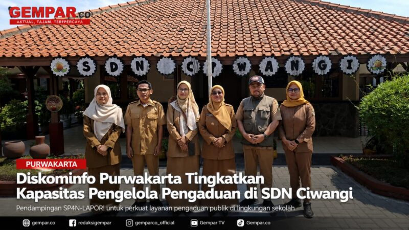 Diskominfo Kabupaten Purwakarta memberikan pendampingan pengelolaan SP4N-LAPOR! di UPTD SDN Ciwangi guna meningkatkan kapasitas pengelola pengaduan. 