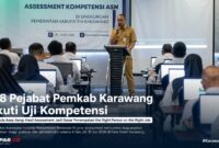 68 pejabat di lingkungan Pemerintah Kabupaten Karawang mengikuti Assessment Kompetensi sebagai bagian dari penerapan sistem merit dalam manajemen ASN.
