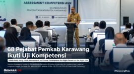 68 pejabat di lingkungan Pemerintah Kabupaten Karawang mengikuti Assessment Kompetensi sebagai bagian dari penerapan sistem merit dalam manajemen ASN.