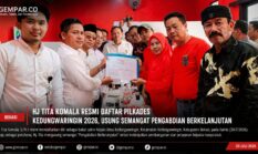 Hj Tita Komala Resmi Daftar Pilkades Kedungwaringin 2026, Usung Semangat Pengabdian Berkelanjutan