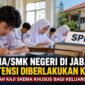 Ilustrasi siswa SMA/SMK negeri di Jawa Barat. Pemerintah dan DPRD Jabar mengkaji kemungkinan pemberlakuan kembali SPP dengan skema berdasarkan kemampuan ekonomi keluarga.