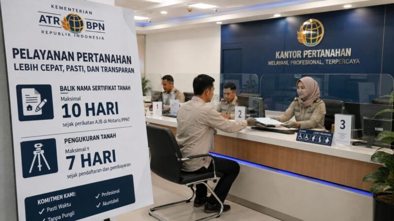 Mulai 17 Agustus 2026, seluruh kantor pertanahan ditargetkan menerapkan sistem pengukuran tanah secara terjadwal.
