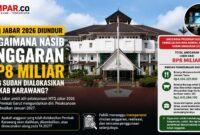 MTQ Jabar 2026 dijadwalkan ulang dan akan digelar pada Januari 2027. Keputusan tersebut memunculkan pertanyaan terkait kesiapan serta status anggaran yang telah dialokasikan pemerintah daerah, termasuk di Kabupaten Karawang.