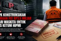 KPK mulai mengonstruksikan dugaan aliran dana Rp3,5 miliar dari PT Waskita Karya kepada mantan Ketua Umum HIPMI, Akbar Himawan Buchari.