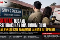 Dugaan hubungan tidak pantas yang melibatkan dua oknum guru di SMPN 2 Pakisjaya menjadi perhatian publik.