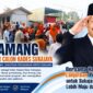 Ribuan pendukung mengiringi Haji Amang saat resmi mendaftar sebagai calon Kepala Desa Sukajaya periode 2026–2034.