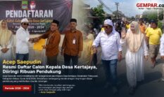 Diiringi Ribuan Pendukung, Acep Saepudin Ajak Warga Bersatu Menangkan Perjuangan Tiga Periode