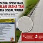 Diduga Tak Sesuai Spesifikasi, proyek Jalan Usaha Tani di Rawamerta menuai sorotan. Warga meminta Dinas Pertanian Karawang segera melakukan inspeksi dan uji mutu. Ilustrasi: GEMPAR.CO