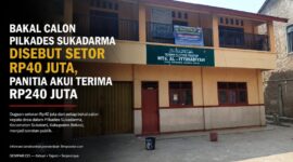 Sekretariat Panitia Pilkades Sukadarma menjadi sorotan menyusul dugaan setoran Rp40 juta dari setiap bakal calon.