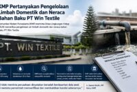 Komunitas Madani Purwakarta (KMP) meminta DLH melakukan pemeriksaan transparan terhadap pengelolaan limbah domestik dan neraca bahan baku PT Win Textile.