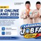 Memeriahkan HUT Karawang ke-393, Pemkab Karawang menghadirkan Job Fair Online 2026 dengan sekitar 2.000 peluang kerja bagi warga Karawang, termasuk formasi khusus penyandang disabilitas