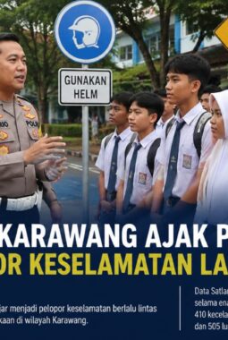 Polresta Karawang Ajak Pelajar Jadi Pelopor Keselamatan Berlalu Lintas