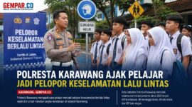 Kapolresta Karawang Kombes Pol Mario Prahatinto menyampaikan ajakan tersebut saat kegiatan Kapolresta Cup 2026.