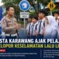 Kapolresta Karawang Kombes Pol Mario Prahatinto menyampaikan ajakan tersebut saat kegiatan Kapolresta Cup 2026.