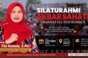 Silaturahmi Akbar SAHATI menjadi momentum mempererat kebersamaan dan konsolidasi dukungan bagi Hj. Tita Komala, S.Pd.I., menuju pembangunan Desa Kedungwaringin yang lebih maju dan sejahtera.