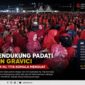 Ribuan pendukung menghadiri Silaturahmi Akbar SAHATI di Lapangan Gravici, Desa Kedungwaringin, Kabupaten Bekasi, Sabtu (5/9/2026) malam, sebagai bagian dari rangkaian menjelang Pemilihan Kepala Desa Kedungwaringin.