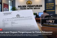 Seorang warga berinisial W (30) melaporkan dugaan penganiayaan ke Polsek Pebayuran, Polres Metro Bekasi, pada 12 September 2026.