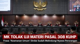 MK menolak seluruh permohonan uji materi Pasal 308 ayat (1) UU Nomor 1 Tahun 2023 tentang KUHP.
