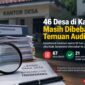Caption:
Persoalan 46 desa tidak cukup dilihat dari adanya temuan audit. Yang perlu ditelusuri ialah jenis temuan, nilai yang harus dipulihkan, pihak yang bertanggung jawab, serta status tindak lanjut masing-masing desa.