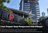 Caption:
KPK melakukan OTT di Jabodetabek terkait dugaan korupsi pengurusan HGB di Kabupaten Bogor, Jawa Barat, pada 14 September 2026.