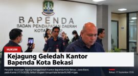 Penyidik Kejaksaan Agung menggeledah Kantor Badan Pendapatan Daerah (Bapenda) Kota Bekasi di Jawa Barat, Kamis, 17 September 2026.