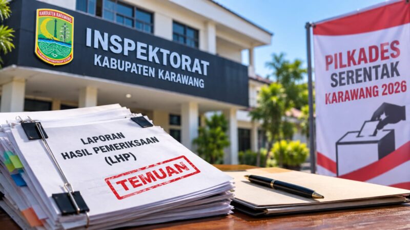 Dokumen Laporan Hasil Pemeriksaan (LHP) Inspektorat Kabupaten Karawang menjadi bagian dari proses tindak lanjut temuan menjelang Pilkades Serentak Karawang 2026. 