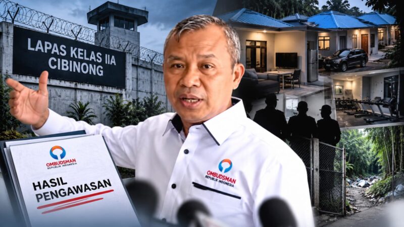 Ombudsman RI mengungkap sejumlah temuan dalam inspeksi mendadak di Lapas Kelas IIA Cibinong, Kabupaten Bogor.