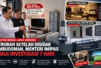 Menteri Imipas Agus Andrianto melakukan sidak ke kawasan yang disebut sebagai “klaster mewah” di Lapas Kelas IIA Cibinong, Jawa Barat, Jumat (25/9/2026). 