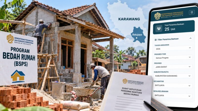 Ilustrasi program Bedah Rumah 2026 di Kabupaten Karawang.