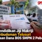 Pegiat pendidikan Jiji Makriji menyoroti tata kelola Dana BOS SMPN 2 Pebayuran dan meminta Ombudsman melakukan penelusuran.