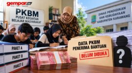 Ilustrasi bantuan pendidikan ATS melalui PKBM Karawang.
