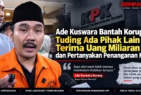 Majelis Hakim Tipikor PN Bandung menjatuhkan vonis 6 tahun penjara kepada Ade Koswara Kunang dan 4 tahun penjara kepada HM Kunang alias Abah Kunang dalam perkara tindak pidana korupsi.