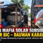 Gubuk yang diduga menjadi titik penampungan sementara solar bersubsidi di jalur BIC–Dawuan, Karawang.