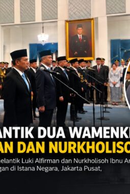 Prabowo Lantik Luki Alfirman dan Nurkholisoh Ibnu Aman Jadi Wamenkeu