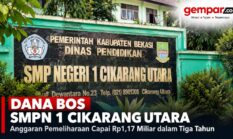 Anggaran Pemeliharaan SMPN 1 Cikarang Utara Capai Rp1,17 Miliar dalam Tiga Tahun