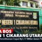 SMP Negeri 1 Cikarang Utara, Kabupaten Bekasi. Anggaran pemeliharaan sarana dan prasarana sekolah tercatat mencapai Rp1,17 miliar sepanjang 2023–2025.