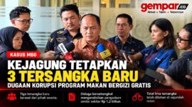 Kejagung menetapkan tiga tersangka baru dalam dugaan korupsi pengadaan program MBG senilai sekitar Rp1,2 triliun.