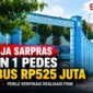 Caption:
SMPN 1 Pedes, Kabupaten Karawang. Belanja pemeliharaan sarana dan prasarana tercatat mencapai Rp525,03 juta selama 2023–2025 dan perlu dicocokkan dengan realisasi fisik di lapangan.