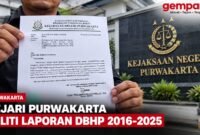 Kejari Purwakarta menindaklanjuti laporan dugaan persoalan pengelolaan DBHP Kabupaten Purwakarta 2016–2025 dengan melakukan penelitian atas laporan tersebut.