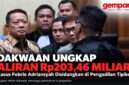 Jaksa mengungkap dugaan penerimaan Rp203,46 miliar dalam perkara yang menjerat mantan Jampidsus Febrie Adriansyah.