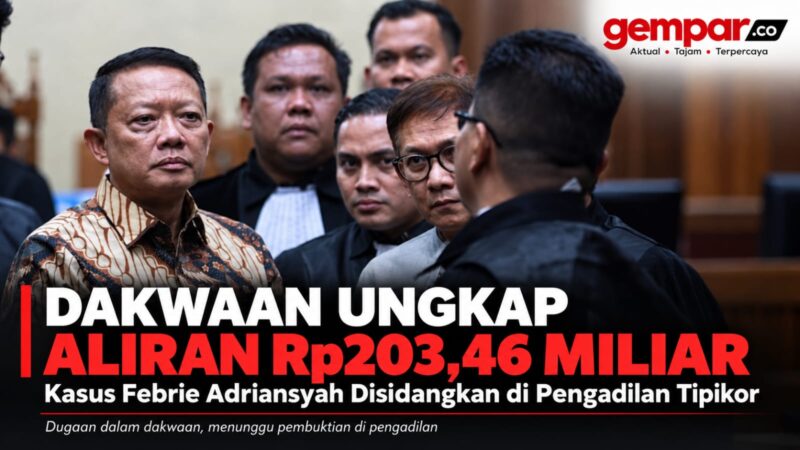 Jaksa mengungkap dugaan penerimaan Rp203,46 miliar dalam perkara yang menjerat mantan Jampidsus Febrie Adriansyah.