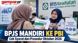 Ilustrasi prosedur peralihan BPJS Mandiri ke PBI bagi masyarakat yang memenuhi syarat.
