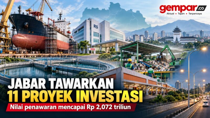 Pemprov Jabar menawarkan 11 proyek investasi senilai Rp 2,072 triliun. (Ilustrasi: gempar.co)