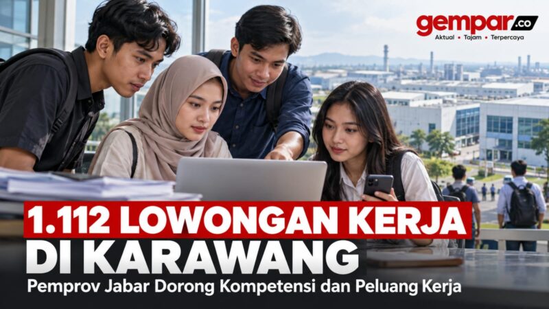Pemprov Jabar membuka 1.112 lowongan kerja di Karawang untuk memperluas kesempatan kerja masyarakat.