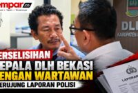 Perselisihan Kepala DLH Bekasi dengan wartawan berujung laporan polisi dan memicu sorotan insan pers.