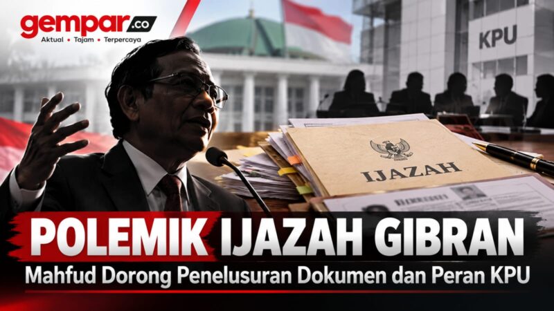 Mahfud MD dorong penelusuran dokumen dan peran KPU dalam polemik ijazah Gibran.