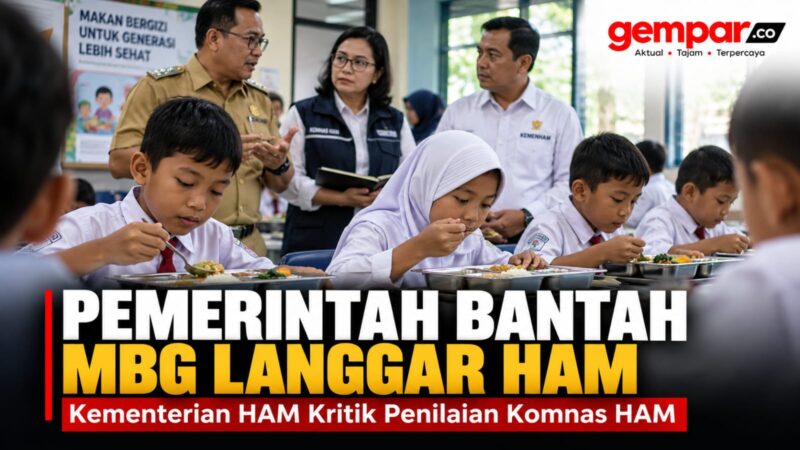 Ilustrasi polemik MBG. Kementerian HAM membantah penilaian pelanggaran HAM oleh Komnas HAM dan menilai pelaksanaan program perlu dilihat secara proporsional.