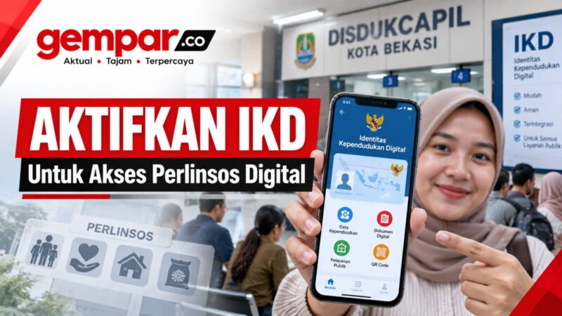 Disdukcapil Kota Bekasi mengimbau warga mengaktifkan IKD untuk mendukung akses Perlinsos digital.